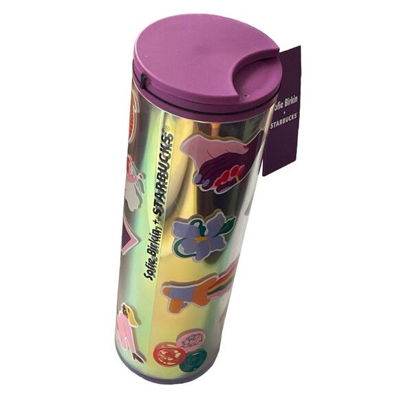 Sofie Birkin + Starbucks 2024 16oz Iridescent Tumbler NWT - Picture 1 of 5